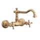 Miscelatore per lavello bronzato Porta&bini serie OLD FASHION rubinetto classico e Vintage e Retrò a muro canna alta original...