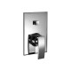 Miscelatore per doccia cromato Hego serie IO Quadro rubinetto moderno da incasso con deviatore automatico originale Hego in v...