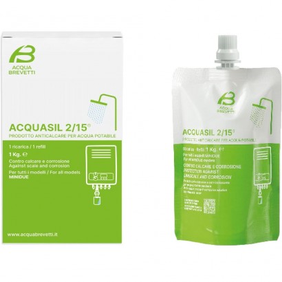 Acquabrevetti AcquaSIL 2/15 Anticalcare - 1 Ricarica da 1 Kg (Cod. PC104) originale Acquabrevetti in vendita su Evabuna.it